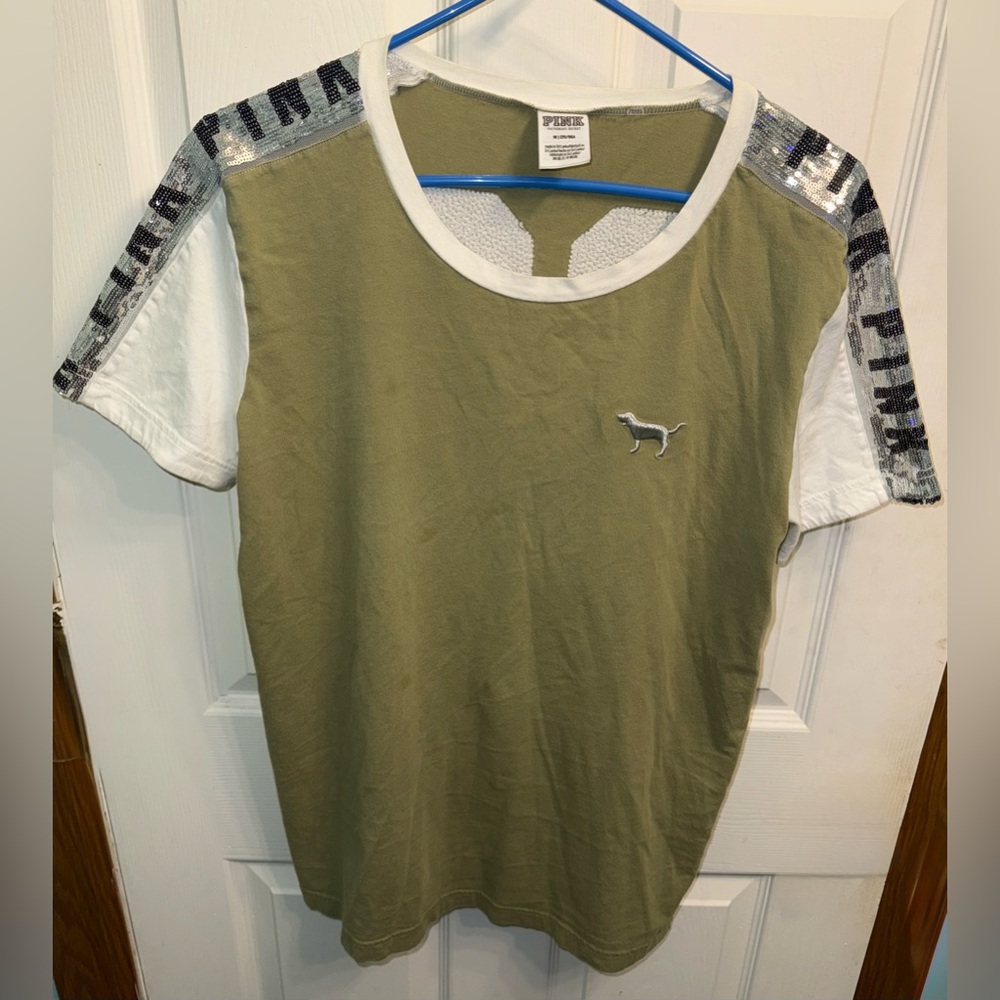 Victoria’s Secret PINK bling tee Womans Medium